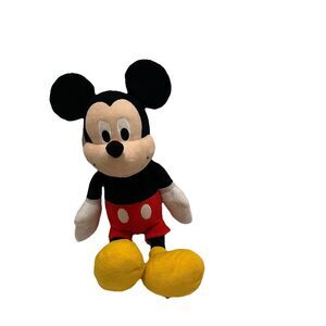 Disney Mickey Mouse Black Red 20" Stuffed Doll Plush Animal Toy